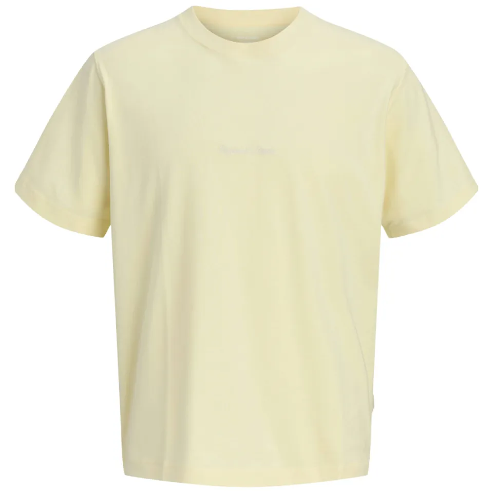 Jack & Jones t-shirt lichtgeel met tekst, foto 2