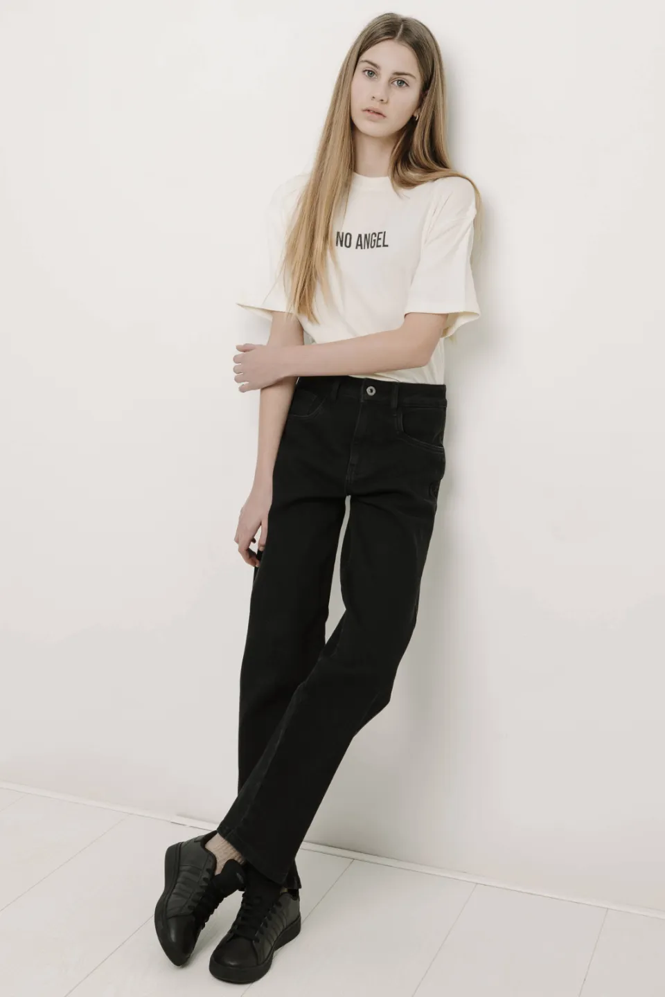 Frankie&Liberty boxy t-shirt met backprint crème, foto 3