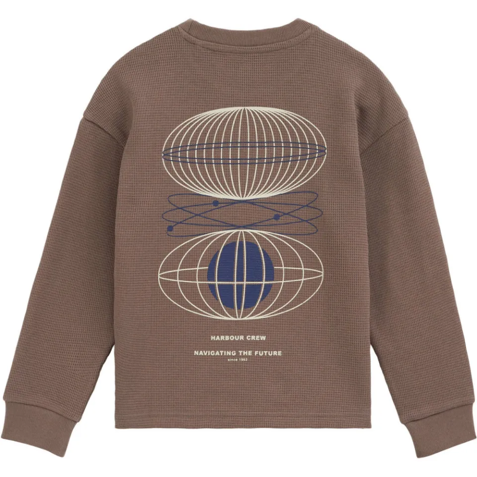 WE Fashion sweater met backprint - taupe, foto 3