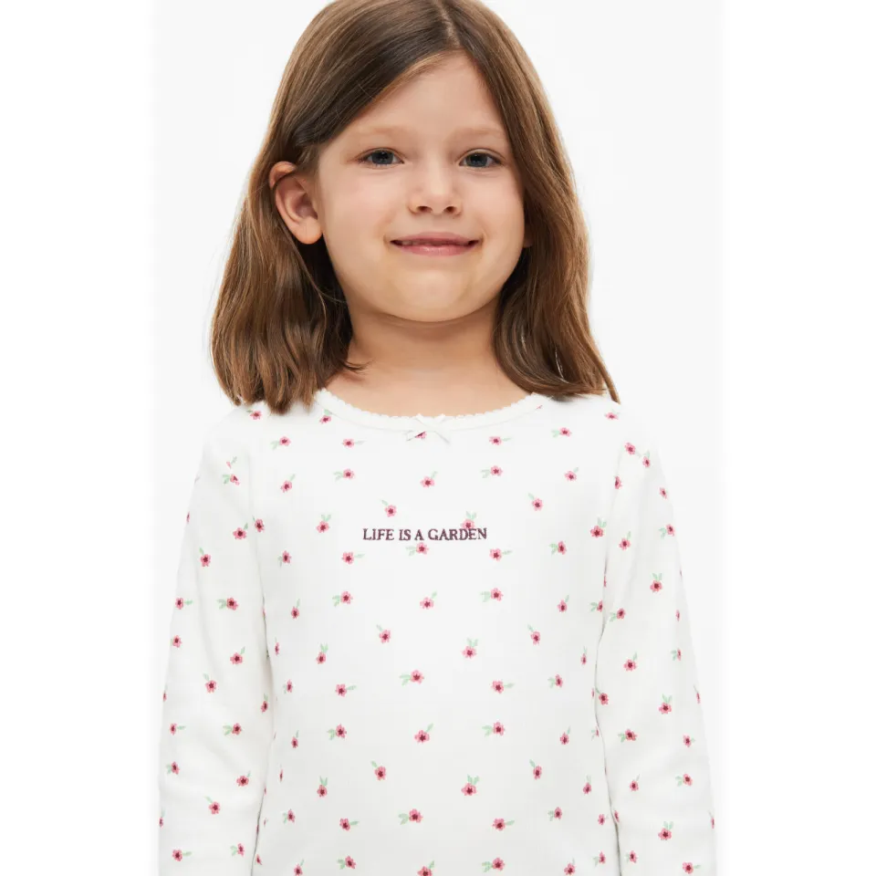 S.Oliver gebloemde longsleeve ecru, foto 6