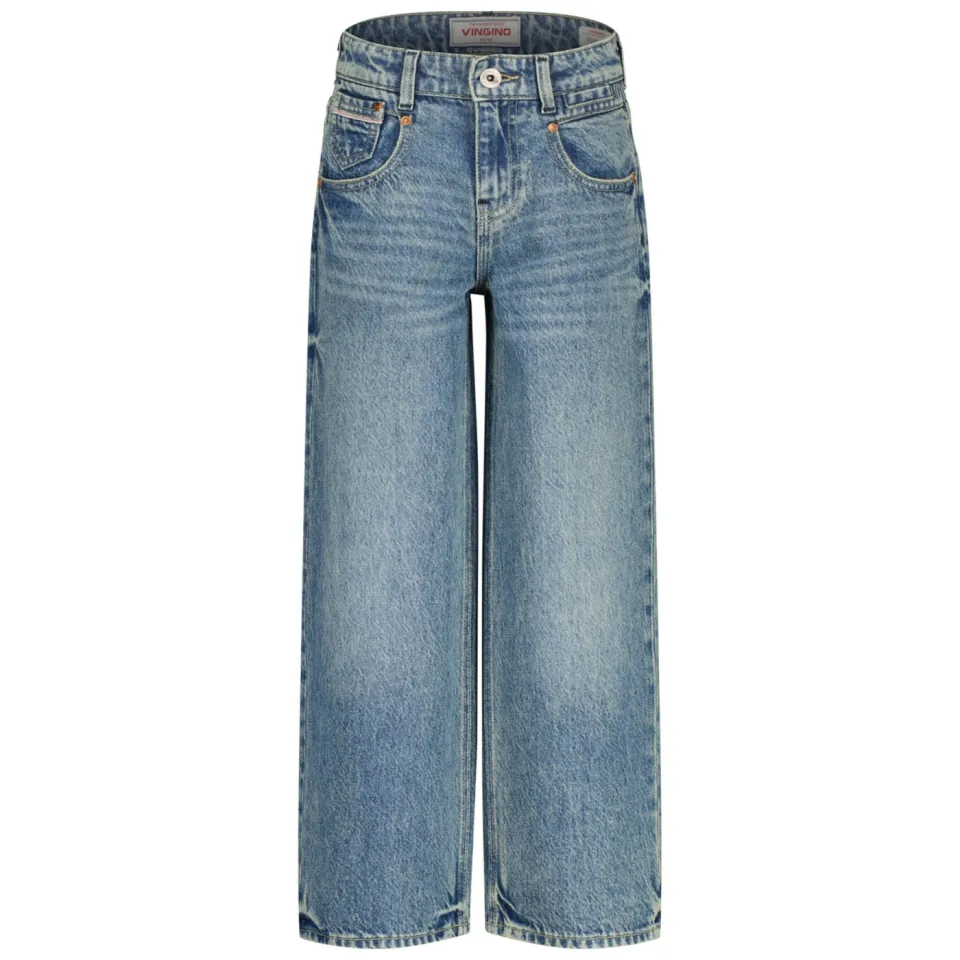 Vingino baggy jeans medium blue denim, foto 2