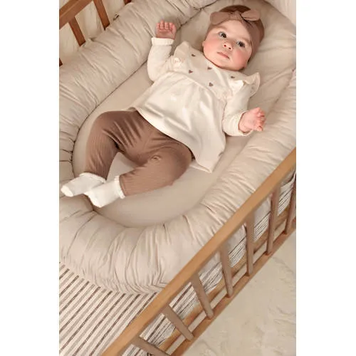 Feetje My Little Love geribbelde legging taupe, foto 7