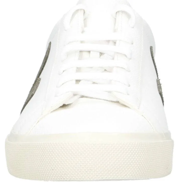 Veja Campo leren sneakers wit/kaki, foto 2