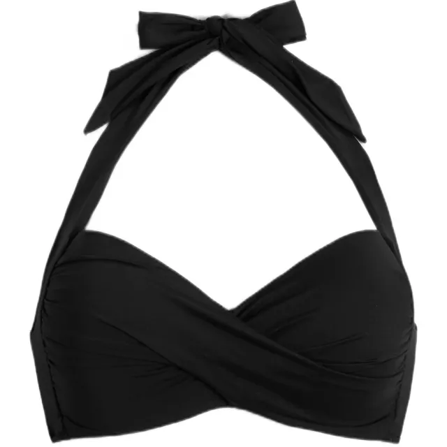 Seafolly Collective voorgevormde push-up bikinitop zwart, foto 2
