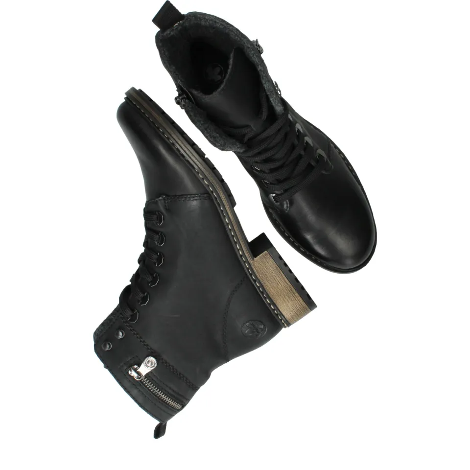 Rieker veterboots zwart, foto 4