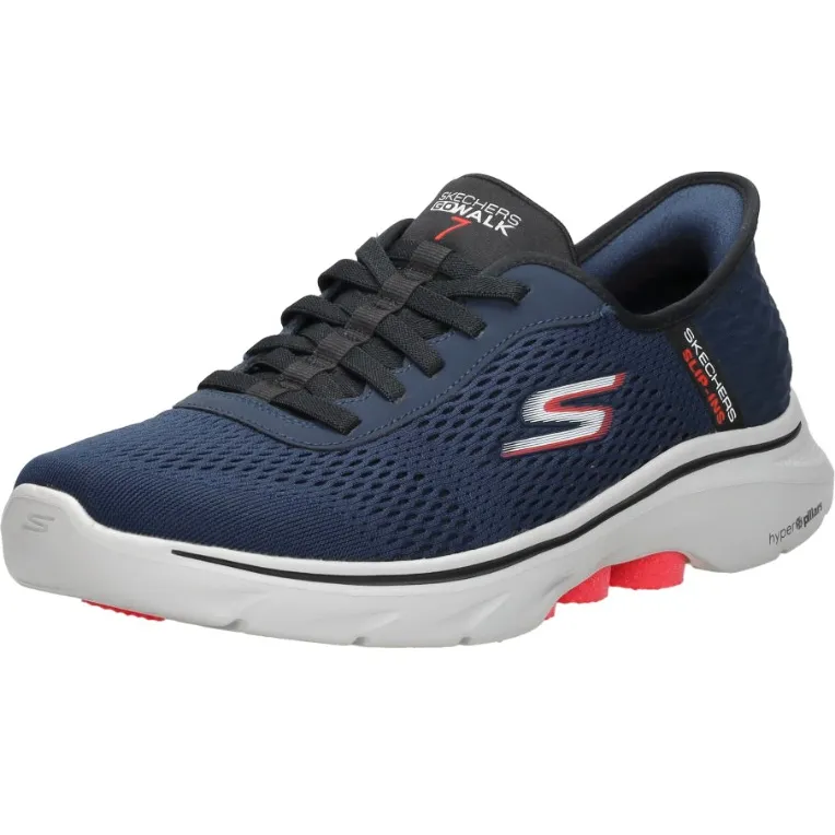 Skechers Go Walk 7 Free Hand 2 lage sneaker navy, foto 3