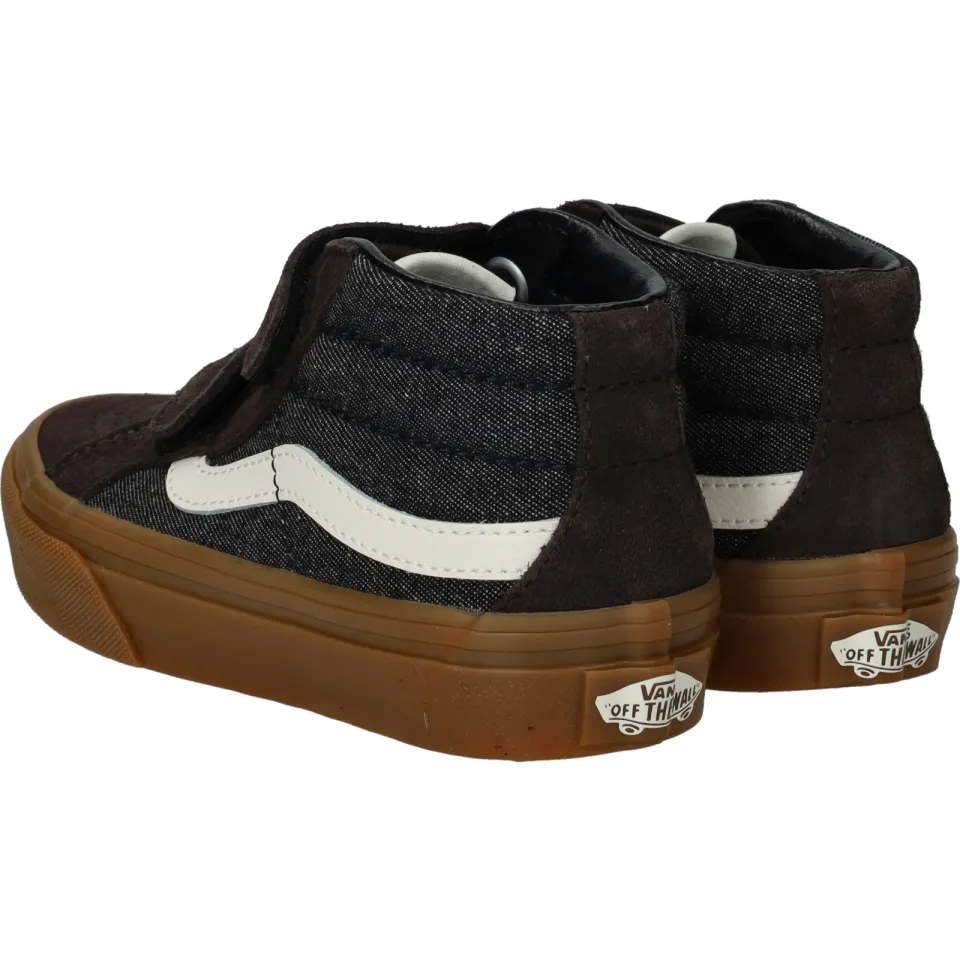 Vans SK8-Mid Reissue V hoge sneakers donkerbruin zwart, foto 4