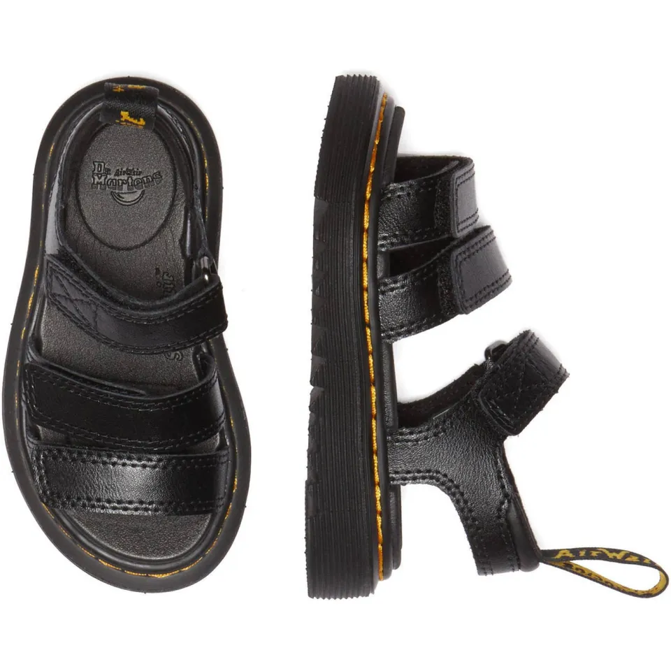 Dr. Martens Klaire T leren sandalen zwart, foto 2