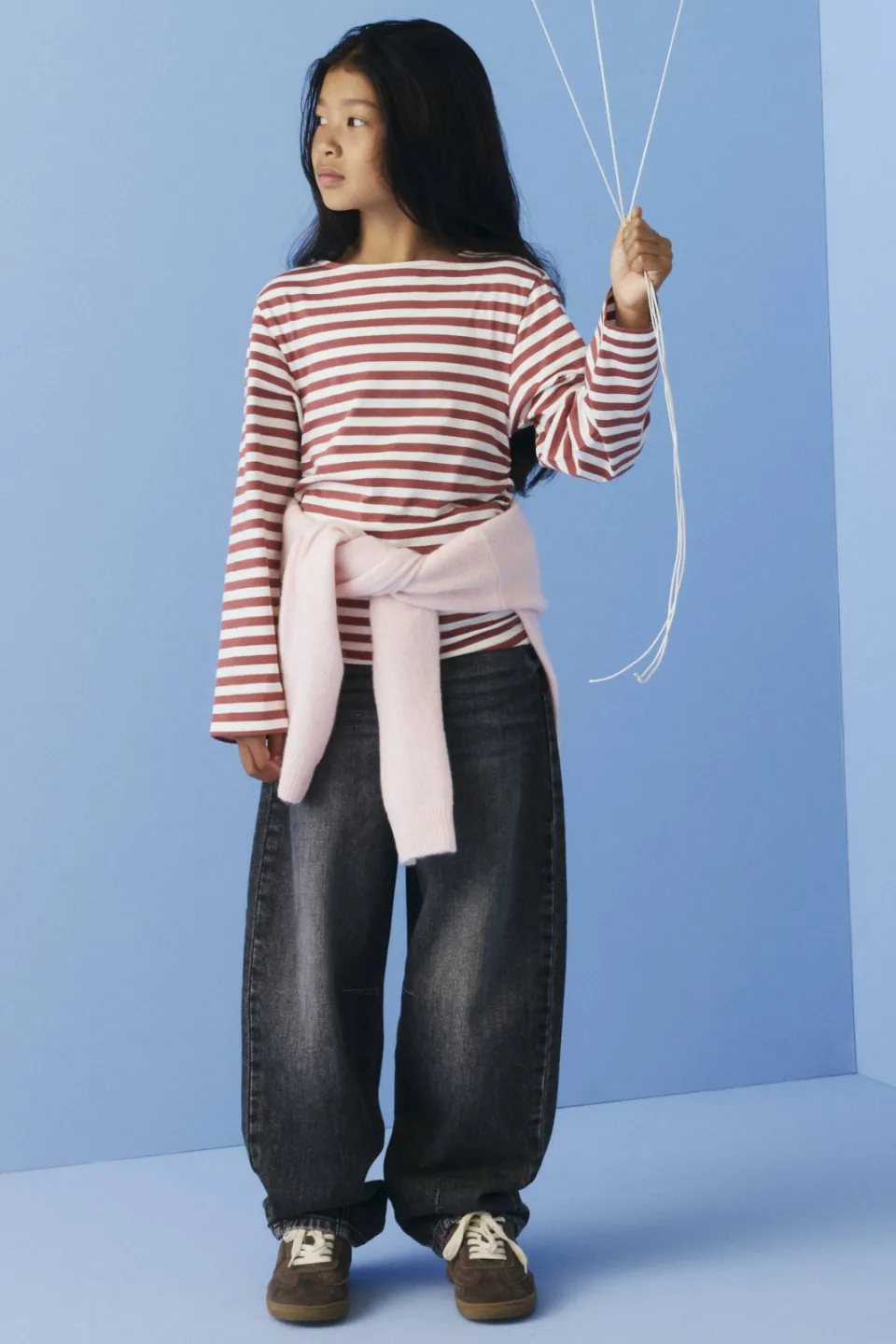 NAME IT gestreepte longsleeve rood/wit, foto 5