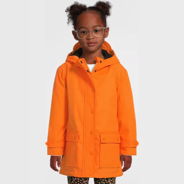 Anytime regenjas met voering oranje