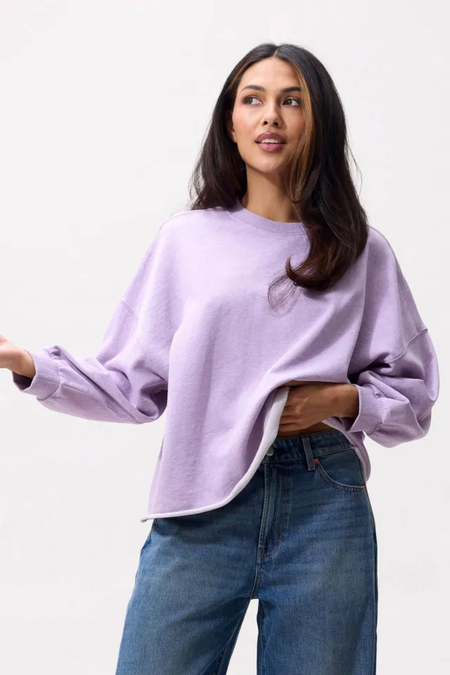 Catwalk Junkie katoenen sweater - lila