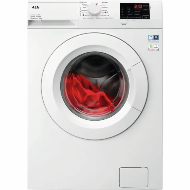 AEG 6000 OneGo - Condensatie Was-droogcombinatie 8 kg LWF62842 wit