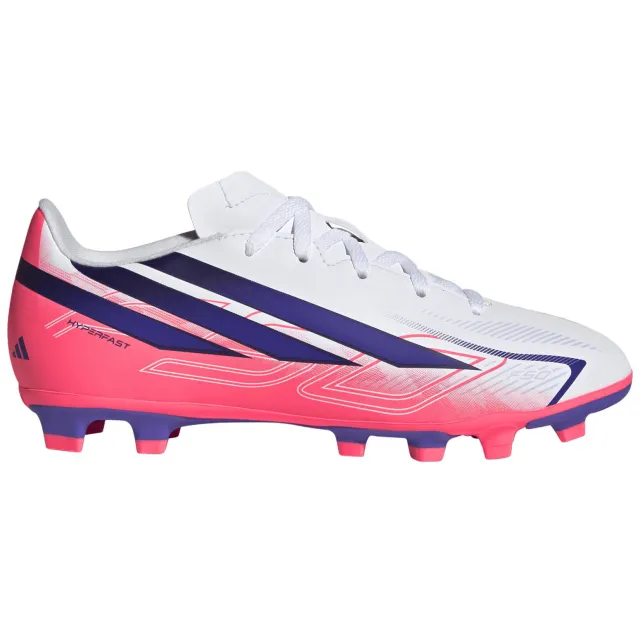 Adidas Performance F50 Hyperfast Club junior imitatieleren voetbalschoenen - roze/paars