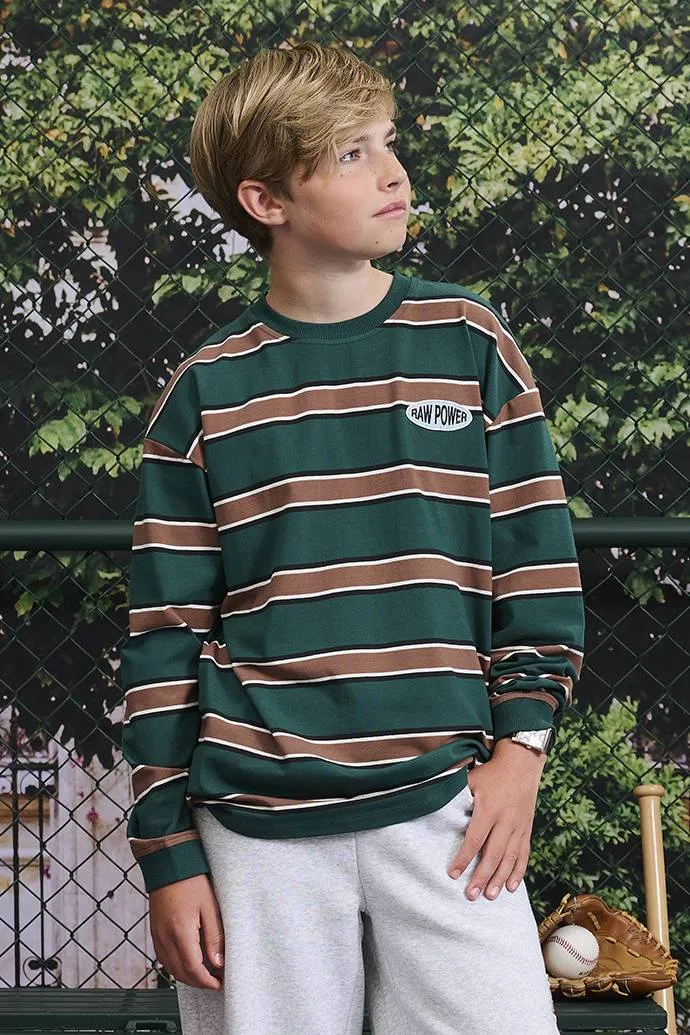 Z8 Silvan longsleeve groen/bruin