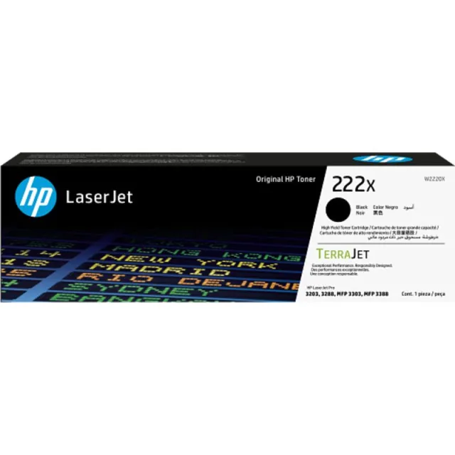 Hp 222X (W2220X) Toner Zwart Hoge capaciteit