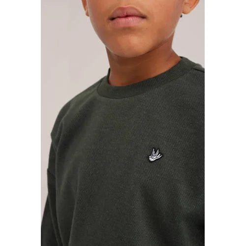 WE Fashion sweater - donkergroen, foto 4