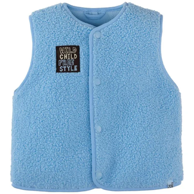 Z8 mini teddy gilet Diede lichtblauw