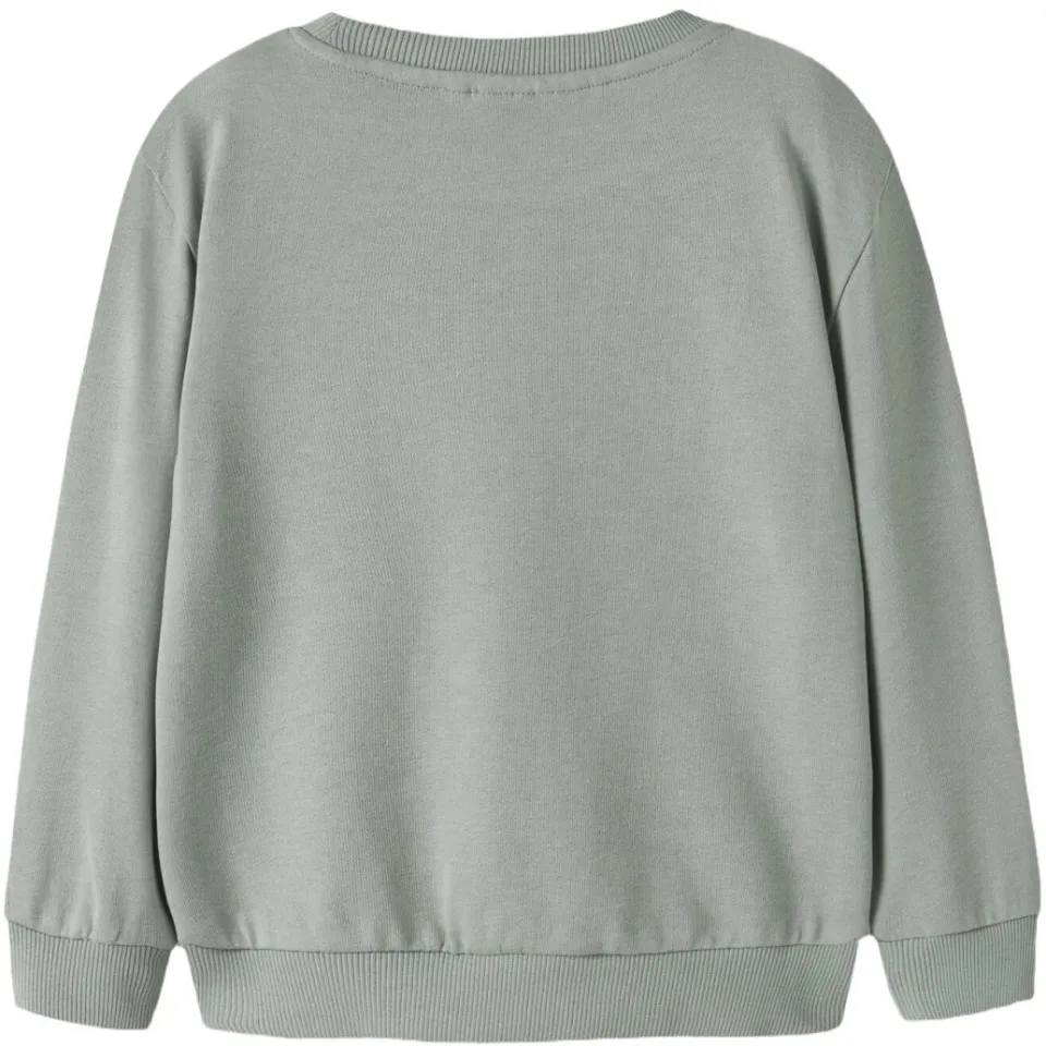 NAME IT MINI rechtvallend sweater met print - groen, foto 2