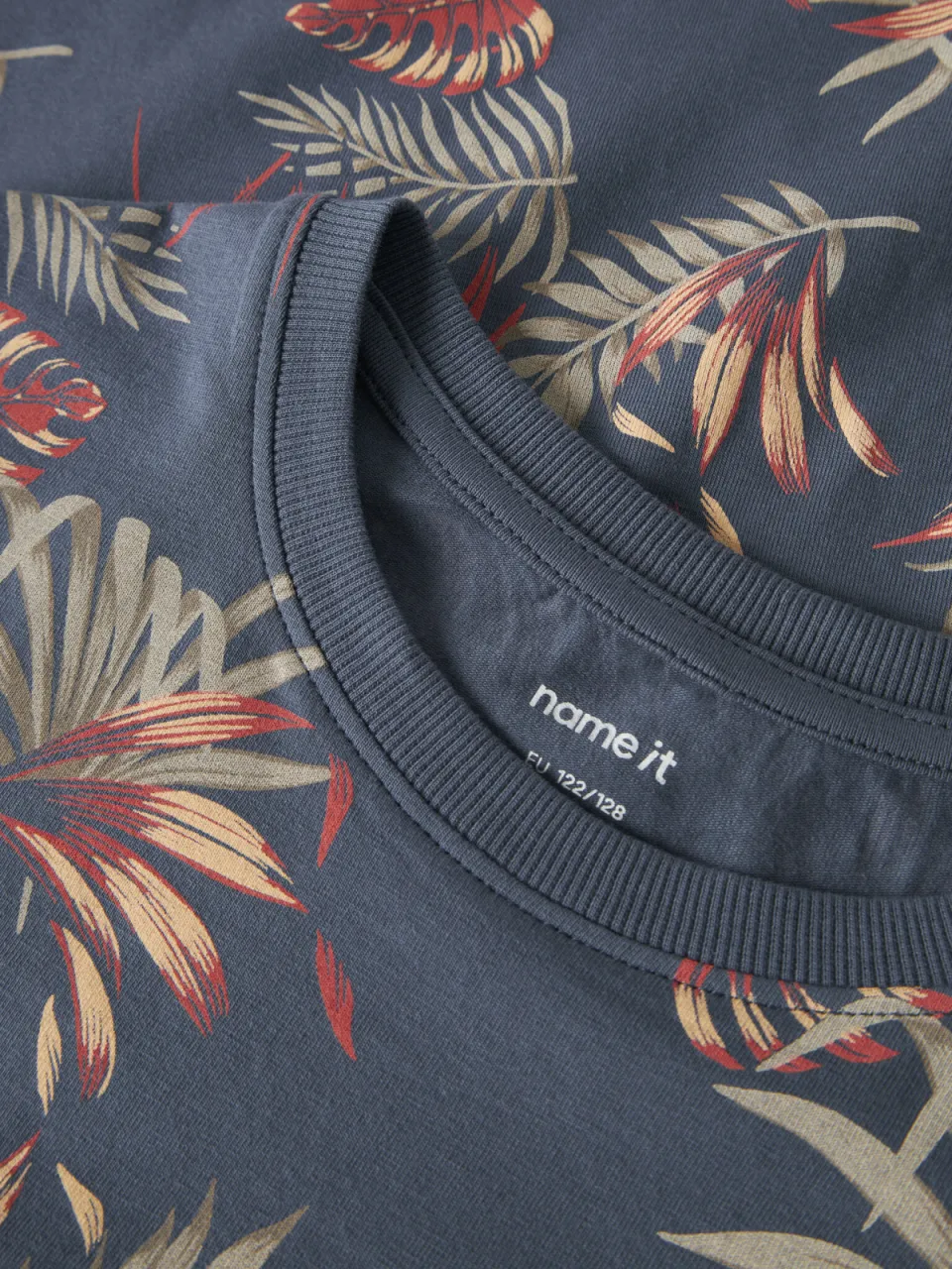 NAME IT T-shirt donkerblauw met bloemenprint, foto 4
