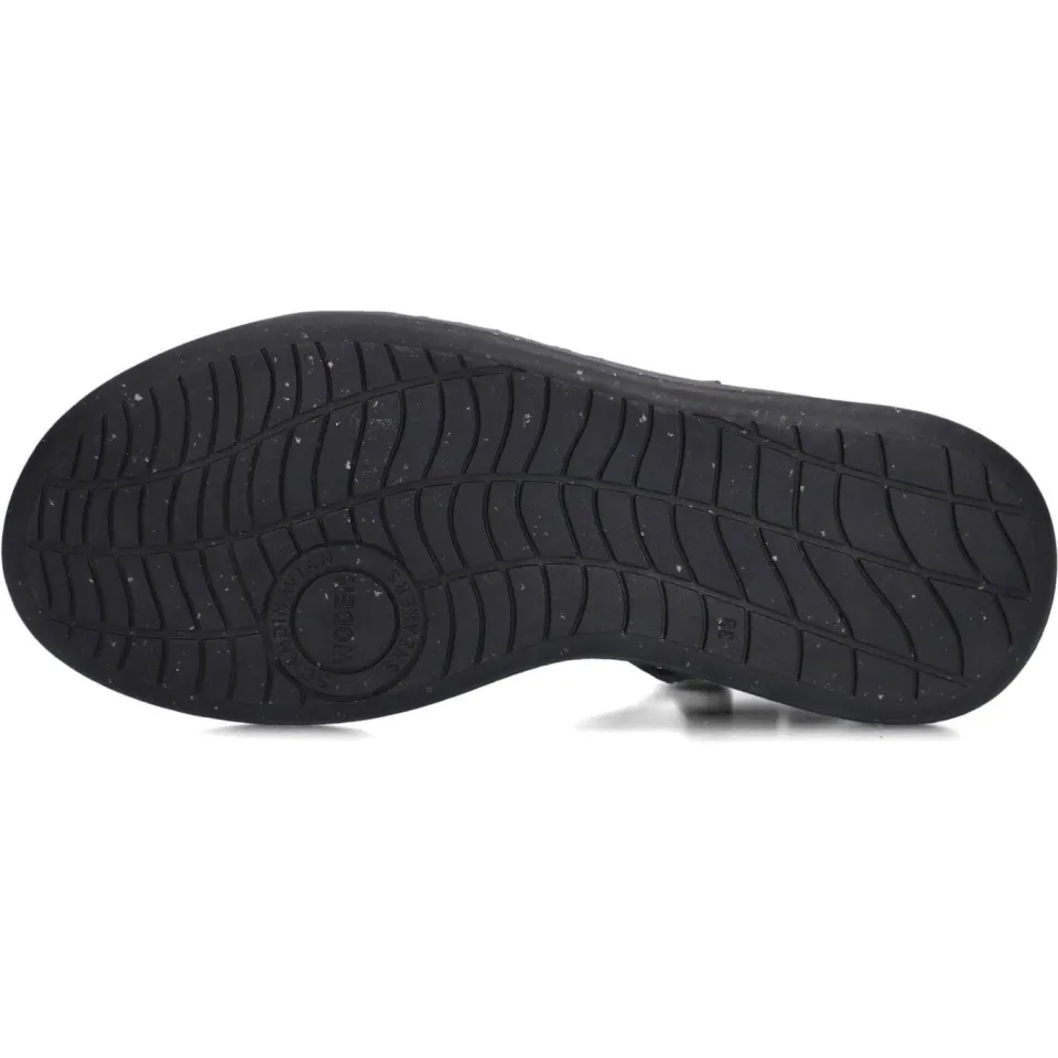 Woden Sandalen Line Glitter Zwart, foto 5