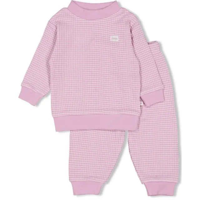 Feetje unisex wafel pyjama lila, foto 2