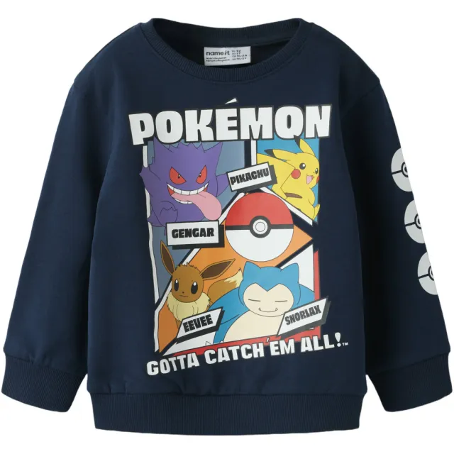 NAME IT MINI Pokemon sweater met print - donkerblauw, foto 2