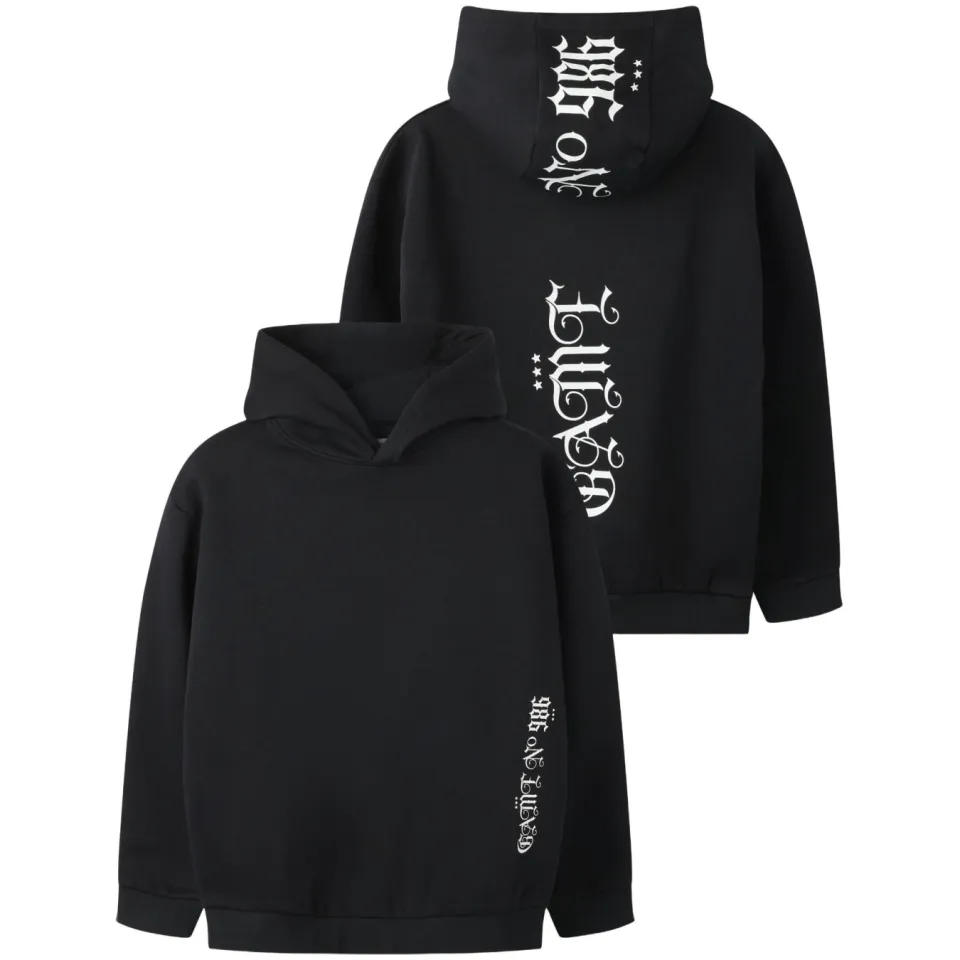 NAME IT KIDS hoodie met backprint - zwart, foto 3