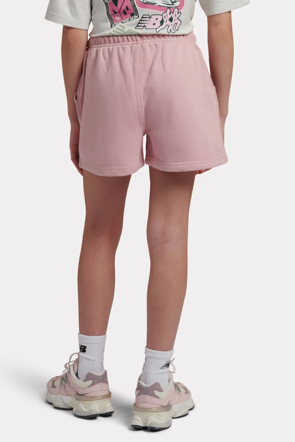New Balance sweatshort roze, foto 5