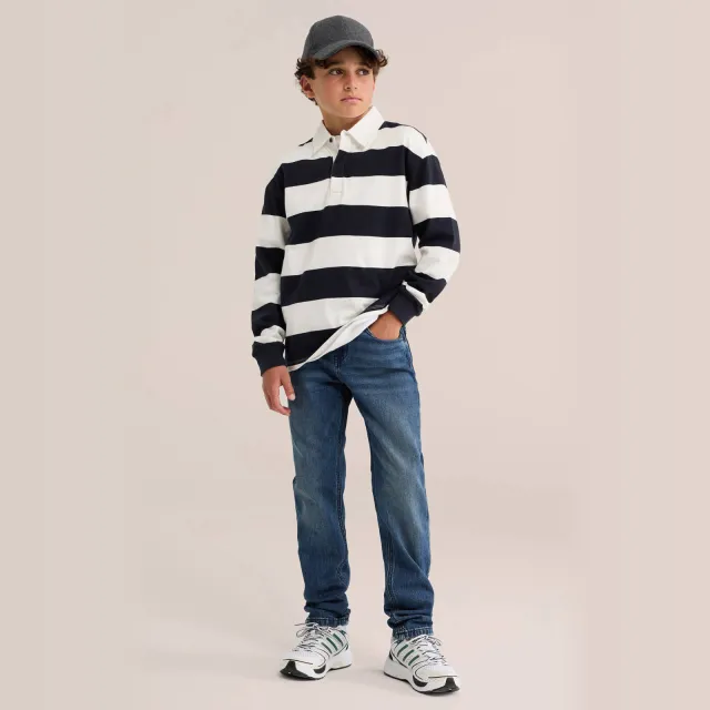 WE Fashion Blue Ridge regular fit jeans - medium blue denim