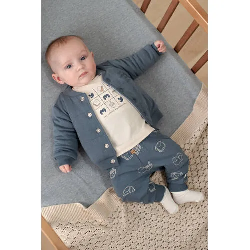 Feetje babybroek Breakfast Buddy blauw/wit, foto 3