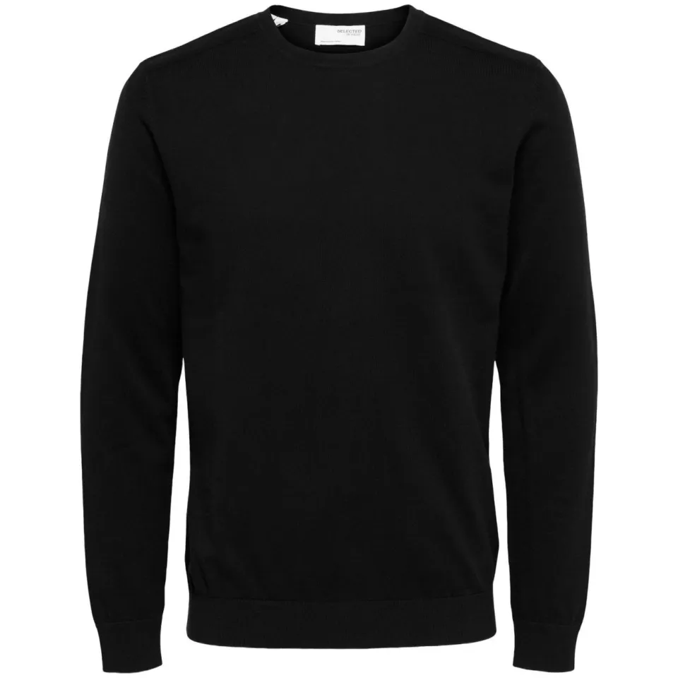 Selected pullover fijn gebreid zwart, foto 3