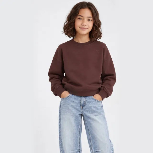 Cars sweater met logo - donkerbruin