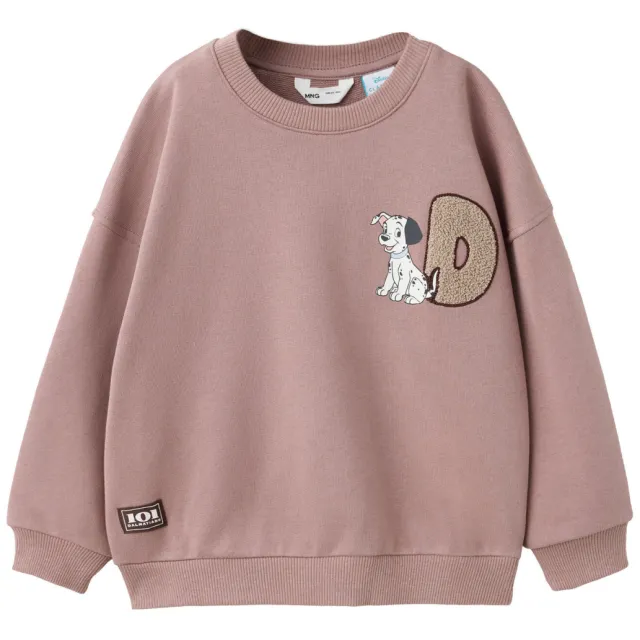 Mango Kids 101 Dalmatiërs sweater met backprint - oudroze