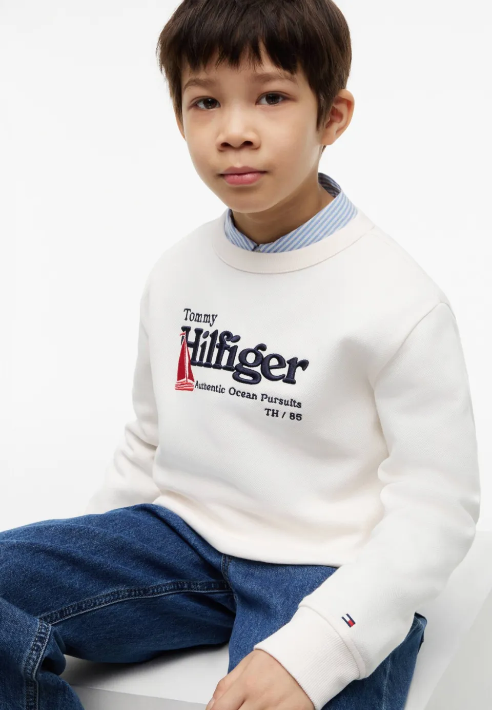 Tommy Hilfiger sweater met logo - wit, foto 5