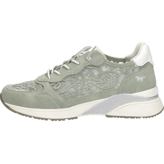 Mustang lage sneaker groen, foto 2