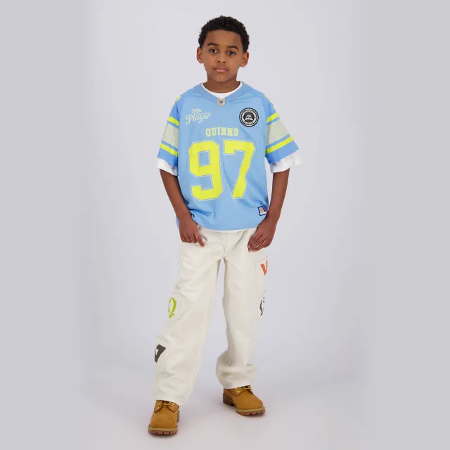 Vingino Quinns by Vingino Lorenzo loose fit jeans wit White denim