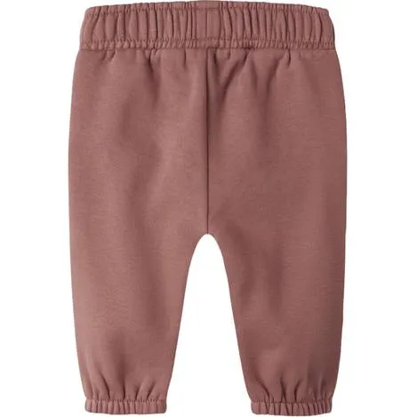 Lil' Atelier baby joggingbroek met ruches oudroze, foto 2