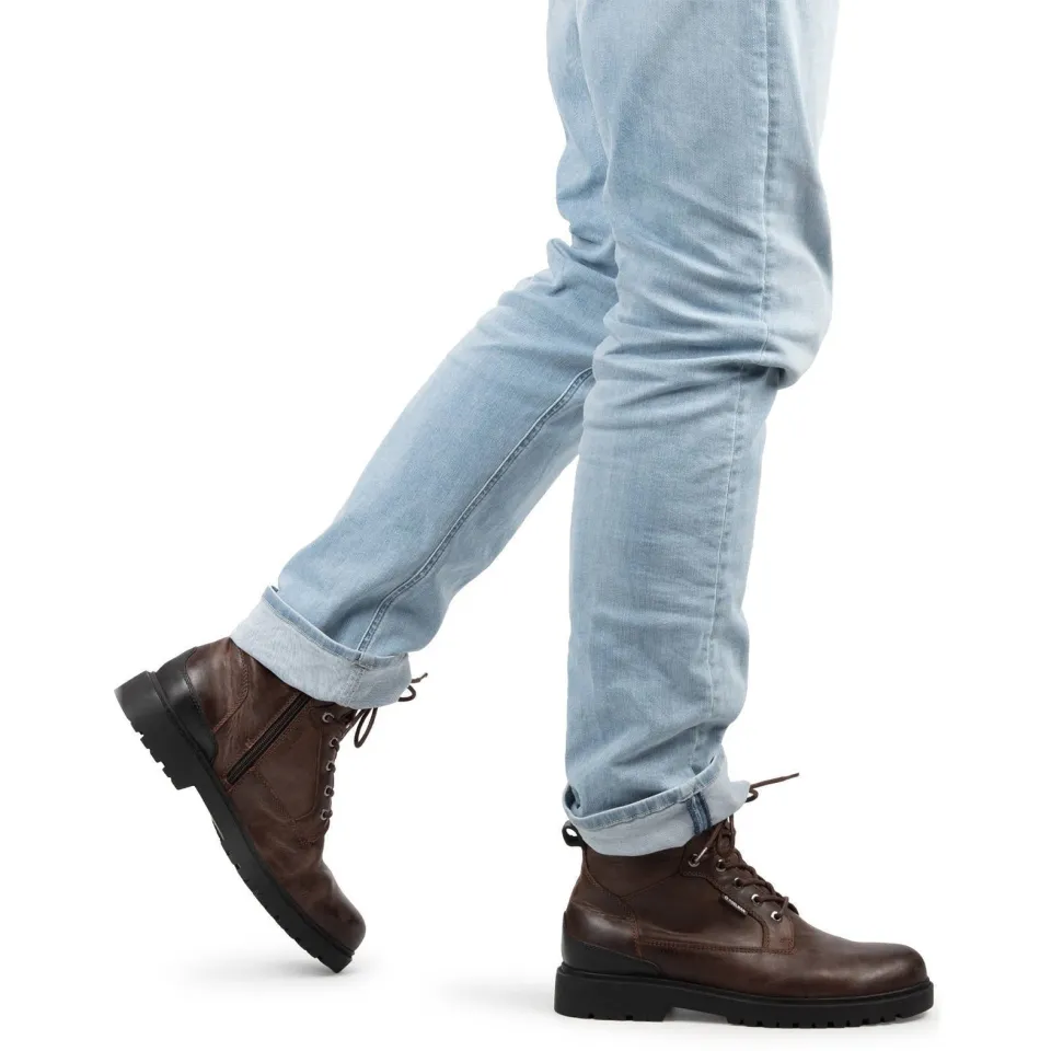 Poelman Toni leren veterboots bruin, foto 6