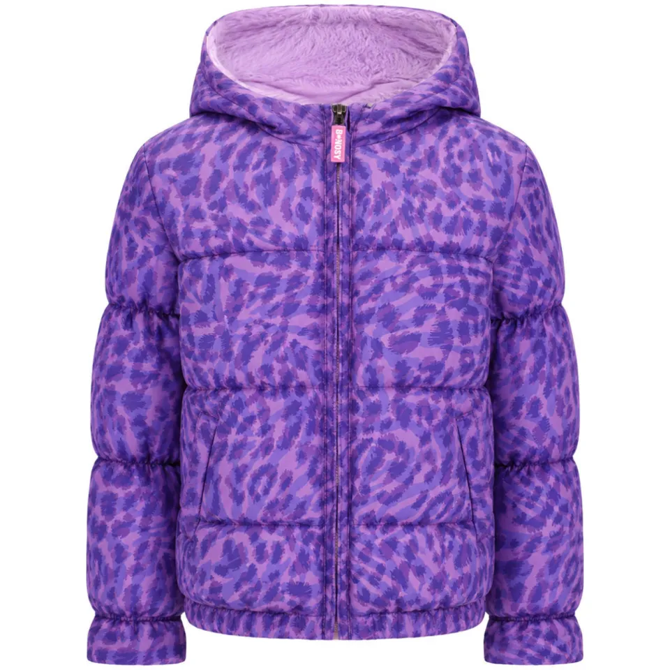 B.Nosy reversible winterjas met panterprint paars, foto 2