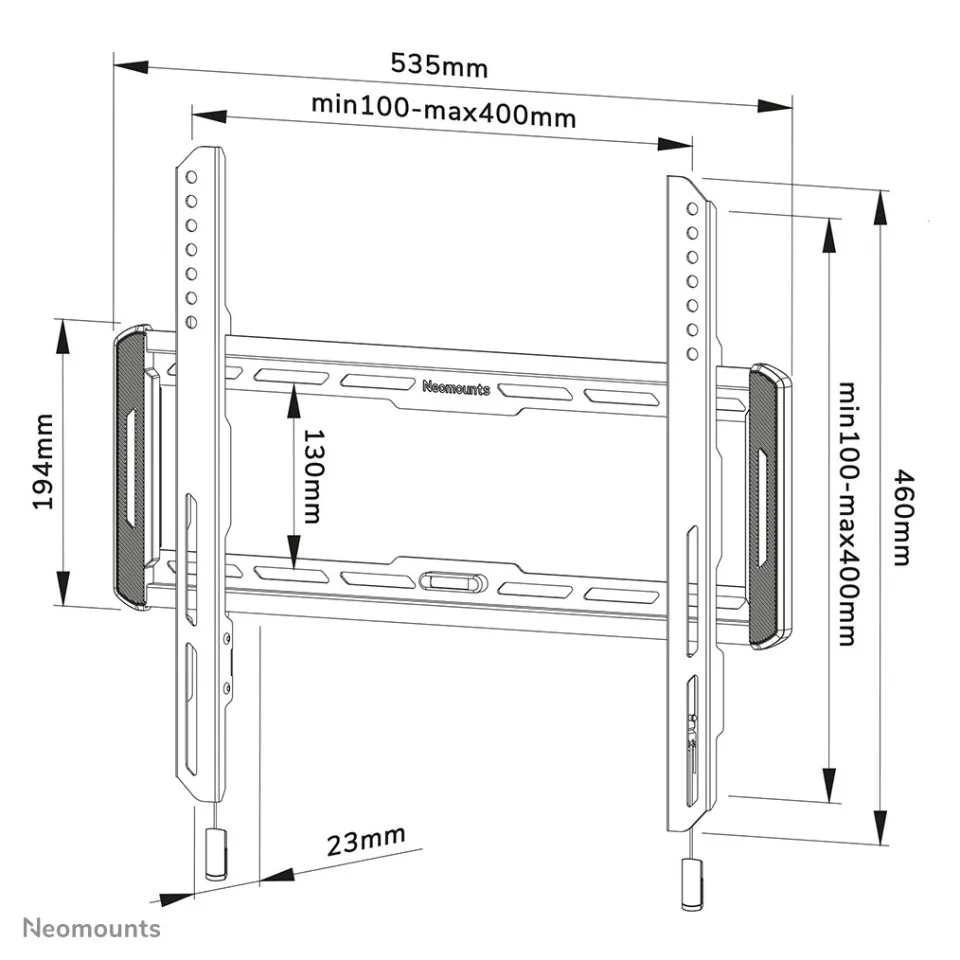 Neomounts by Newstar WL30-550BL14 tv-beugel zwart, foto 2