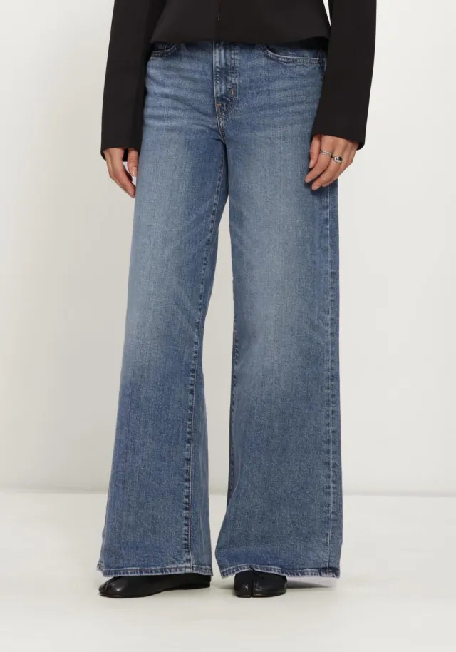 Levi's 728 wide leg jeans blauw