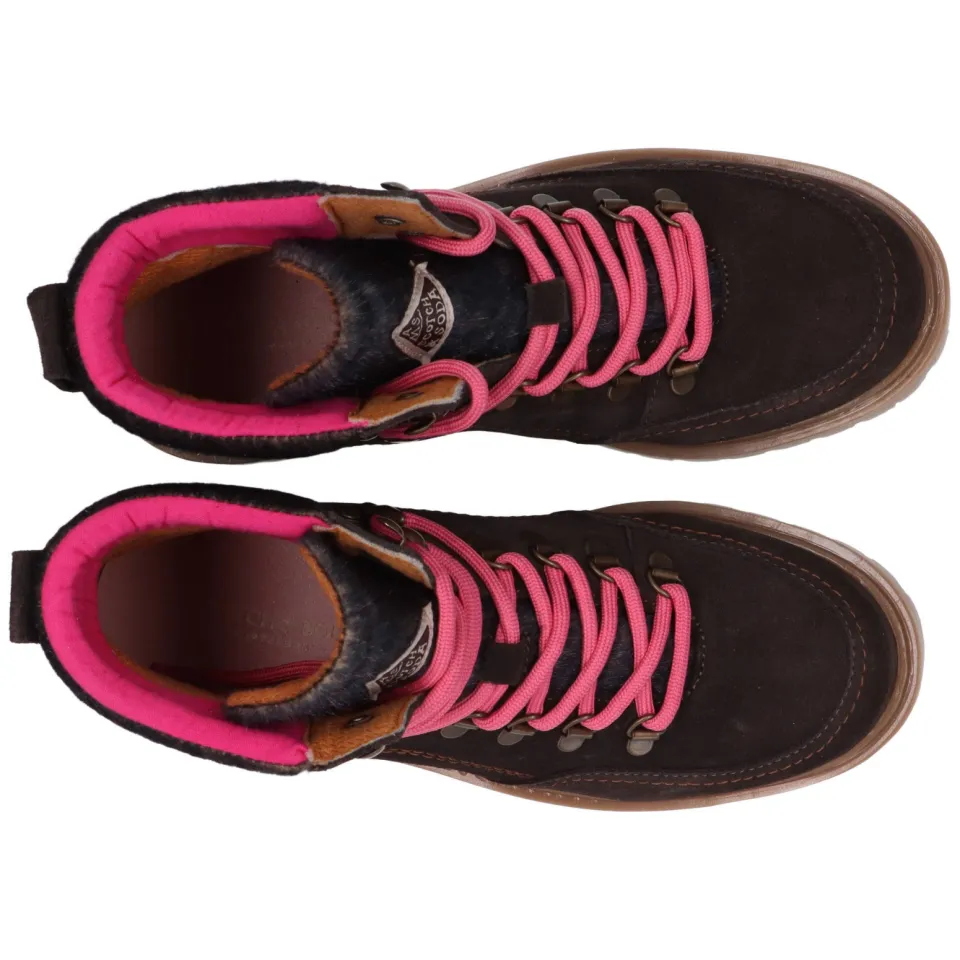 Scotch & Soda Toby suède veterboots met profielzool - donkerbruin, foto 3