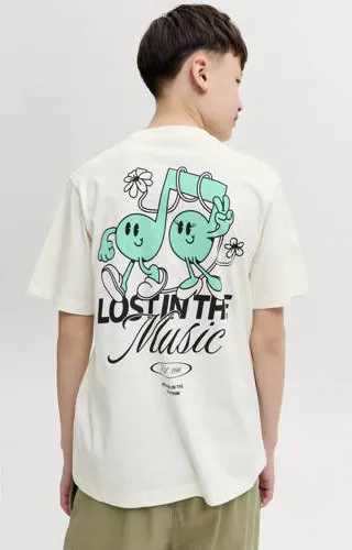 Jack & Jones T-shirt met backprint gebroken wit, foto 4