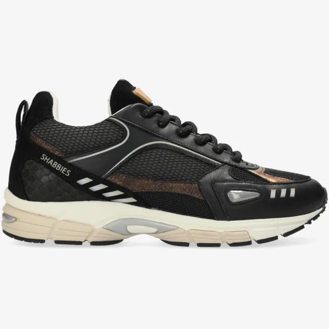 Shabbies Amsterdam Abbey Masha sneaker zwart, foto 2