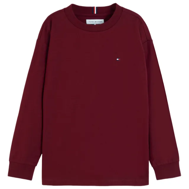 Tommy Hilfiger longsleeve donkerrood, foto 2