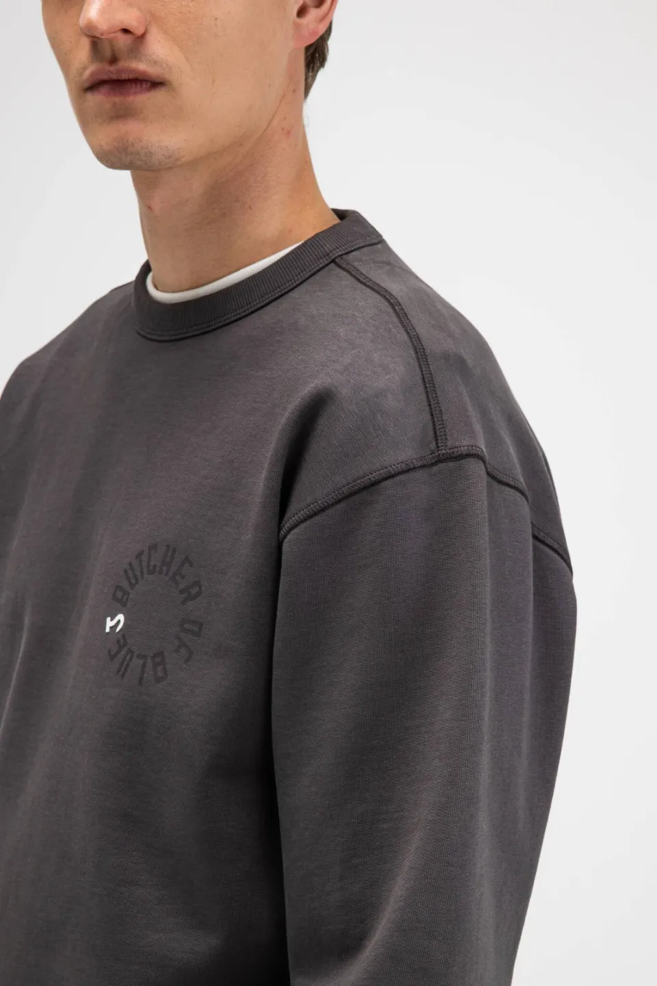 Butcher of Blue relaxed fit sweater met backprint - grijs, foto 7