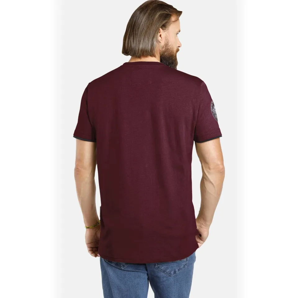 Jan Vanderstorm Sölve T-shirt donkerrood, foto 3
