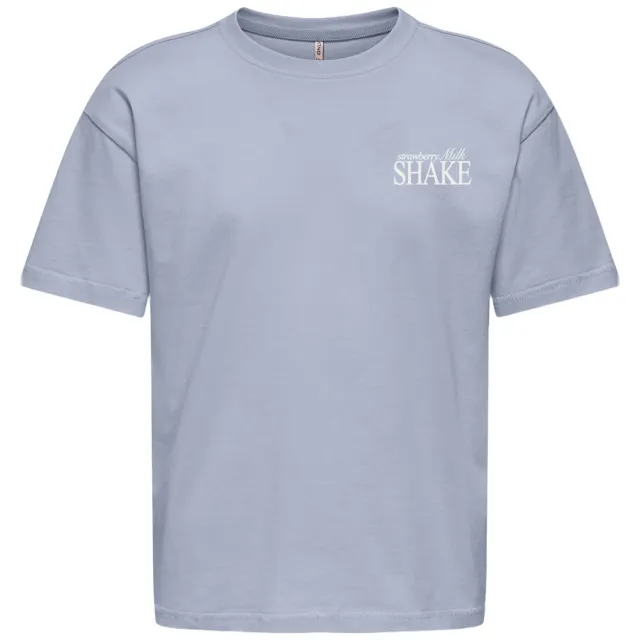 Only T-shirt blauw