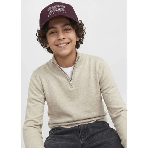 Jack & Jones JUNIOR trui ecru fijn gebreid, foto 3