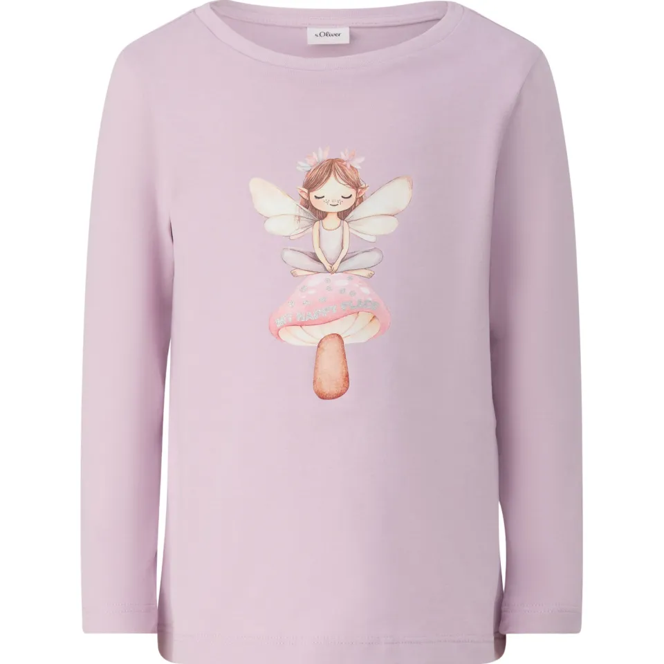 s.Oliver longsleeve roze met print, foto 2